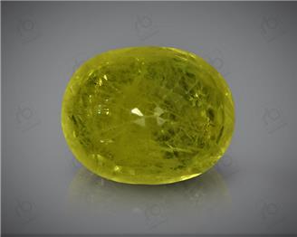 Natural Heated & Treated Yellow Sapphire Certified  3.16 CTS (DIN 86108 )